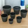 Jardinières Pots Pots de plantes en plastique couleur noire paniers de pépinière Durable incassable résistant à l'usure conteneur fournitures de jardinage R230614