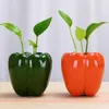 Vases Pepper Shapes Ceramic Succulent Planter PotsTiny Flower Plant Containers For Home/Garden /Office/Desktop Decoration