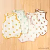Sleeping Bags 2023 Summer New Cute Tiger Pattern Bag Baby Girl Simple Comfortable Thin Soft Cotton Sleeveless Boy R230614