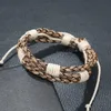 Vintage gewebtes Baumwoll-Leinen-Armband für Männer, einfach verstellbar, braun, modisches Armband, Schmuck, Geschenk