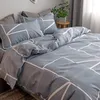 Постилочные наборы скандинавской простой набор хлопка мягкая зимняя кровать крышка кровати наволоты спальня Twin Ropa de Cama Home Textile DB60CD