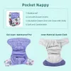 Couches lavables 4pcs / Set Lavable Eco-Friendly Cloth Baby Couche Réutilisable Réglable Couches Cloth Nappy Cover Couche Écologique Fit 3-15kg Bébé 230613