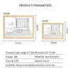 Duvar lambası sıcaklık boyama ışıkları ins stil duvar resimleri kablosuz dokunmatik güneş ışığı pencere ahşap kapalı oturma odası dekor