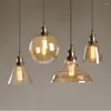 Hängslampor modernt loft glas ljuskrona kreativ industriell stil cafe bar bänk vardagsrum enstaka huvudmatlampa
