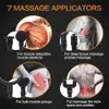 Full Body Massager 7 Heads LCD Wysoka częstotliwość Masaż mięśni Relaks Relaksation Electric z przenośną terapią worków dla fitness 230614