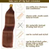 Hair Bulks Straight I Tip Extensions de cheveux Cheveux humains 50pcs Set Extensions de cheveux naturels Capsule de kératine Marron 613 Couleur blonde 12-26 pouces 230613