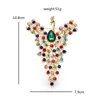 Brooches Wuli&baby Flying Peacock For Women Multicolor Rhinestone Beautiful Big Bird Party Office Brooch Pin Gifts