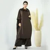 Ethnic Clothing Fashion Retro Muslim Shirt Pants Suit Ramadan Prayer Noble Luxury India-Pakistan Arab Islamic Party Date Dress