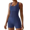 Set attivi Tuta da yoga Set sportivo senza cuciture monopezzo Donna Palestra Tuta da fitness corta Abbigliamento da allenamento per tuta da donna