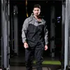 Erkeklerin Trailsits Sauna Suit Zayıflama Erkekler fermuarlı kapüşonlu fitness set kilo kaybı koşu eğitimi terleme spor giyim egzersizi