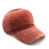 Kapity z piłką umyte zerwane baseball dla kobiet osobowość miękka top snapback hat Masher All Match Hats