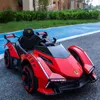 New Children's Electric Car Drift Racing Dual Drive Ride on Car With Remote Control for 1-6 Years Old Kids Toy Vehicles