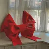 Dekoratif Figürinler Aqumotic DIY Büyük Yay Malzeme Paketi Dev Bowknot Büyük Bowtie Dekorasyon El Yapımı Pe Party Arka Partisi Duvar Dekoru