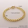 Серьги ожерелья устанавливают MHS.Sun est Женщины/Мужчины Кромкие Чейн -Браслеты с рулем Clasp Fashion Gold Color Hiphop Jewelry Disters
