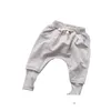 Broek Baby Jongens Broek Voor Lente Herfst Katoen Effen Peuter Kinderen Zwart Grijs Kinderkleding Jongen Harem 230614