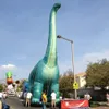 도매 10 미터 공원 장식을위한 풍선 Brachiosaurus 공룡 풍선 거대 야외 팽창 된 맞춤형 만화