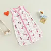 Sleeping Bags Infant Newborn Baby Girls Boys Swaddle Wrap Animal Vest Bag with Zipper Sleeveless Sleep R230614