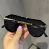 Lunettes De soleil De Luxe Designer Punk Strass One Piece Lunettes De Soleil Hommes Hip Hop Shades Lunettes Oculos De Sol