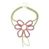 Pendant Necklaces Dvacaman Women Large Flower Necklace Colored Bright Daisy Shaped Decorative Metal Beautiful Jewelry Spring