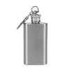 2oz Stainless Steel Keychain Hip Flask 56ML