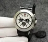 Luxury Mens Quartz Chronograph Sapphire Glass Red Ratten