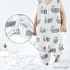 Sovsäckar sommar baby ärmlös sömn småbarn bomull pyjamas pojke flicka spädbarn super mjuk andas cool väska r230614