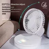 Ny USB Small Fan Wireless Table Fan Rechargeble Ultra-Quiet High Quality Cooling Ventilador Portable Mini Fan With Night Light