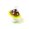 Garden Decorations Mini Cute Mushroom Charms Glass Pendants for Necklace Bracelet Earring Jewelry Making Accessories Easter Decor Supplies R230613