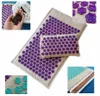 Yogamattor 74*44 cm Nature Linen Coconut Palm Massage Yoga Mat with Bag Lotus Spike Acupressure Mat Cushion Massage Accupuncture Pad 230613