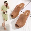 Sponge Size Sandals Massage Women's 42 Plus Retro Fish Mouth Wedge Slippers Sandalias Mujer Sapatos Femininos C881 660