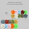 Baby Newborn Soft Food Silicone Nipple Infant Safe Circle Type Nipples Toddler Pacifier Kids Teether Toy For Boy And Girls