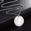 Pendant Necklaces Fashion Men And Women Can Choose Classic Exquisite Elizabeth Ii Coin Stainless Steel Necklace Street Jewelry Gift