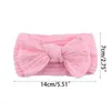 Hair Accessories 1Pc Born Baby Headband For Girls Elastic Knit Children Turban Bows Soft Nylon Kids Infants And Toddlers