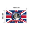 Bannière Drapeaux Reine Elizabeth Ii Platinums Jubilee Flag 2022 Union Jack The Queens 70e anniversaire British Souvenir Drop Delivery Ho Dhbwc