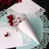 Outros suprimentos para festas de eventos 50/100 pçs Cones de casamento para pétalas confete branco laser oco cones de papel para flores secas lembrancinhas de festa de casamento lançamento de confete 230613