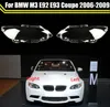 Lampskärm för BMW 3 Series 2 Dörrar Coupe M3 E92 E93 2006-2009 Bilens strålkastare täckning Lampcover Strålkastarglasfodral