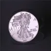 2021 American Staty of Liberty Eagle Coin Silver Plated Commemorative Coin Collection Gift