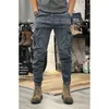 Mens Pants Camo Navy Trousers Man Harem Y2K Tactical Military Cargo for Men Techwear High Quality Outdoor Hip Hop Work Stacked Slacks 230614