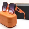 Óculos de sol de moda de luxo feminino Óculos de sol laranja Unissex Beach Sunglasses de alta qualidade289f