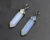 2pcs Petite Taille Naturel Chakra Lapis Quartz Améthyste Oeil De Tigre Pierre Sculpté Hexagone Prisme Cristal Point De Guérison Pendentif Amoureux