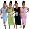 女性のための夏のTシャツドレスデニムカジュアルドレスルーズ春秋の長袖ボタンデザイナードレス服s-2xl