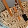 Beach Bags Beach totes Raffia Woven Bucket Bag Soft Tote Designer Bag Shopping Crossbody Large Capacity Handbags 230504