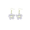 Charm Creative Earring For Women Resin Flower Sakura Drop Earrings Children Handmade Jewelry Diy Gifts Delivery Smtlo