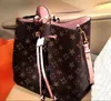 DESIGNERS MM size NEONOE Shoulder Bag Women totes Handbags Luxurys Retro style bucket bag Flower Leather Crossbody Bag