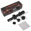 FIRE WOLF 1.2-6X24 IR Tactical Riflescope Airsoft Scope for Hunting Optical Rifle Red Green Illumination Range Sight