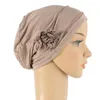 Abbigliamento etnico Moda Cappello Bandana Cappello Hijab istantaneo Sottotappo con fiori Set musulmano Turchia islamico per le donne Jilbabs Foulard