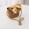 Cappelli Simpatici fiocchi Cappello di paglia Set borsa per bambina Secchiello estivo con borsa coordinata Protezione UV Bambini Spiaggia Sole 2-5 anni