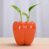 Vases Pepper Shapes Ceramic Succulent Planter PotsTiny Flower Plant Containers For Home/Garden /Office/Desktop Decoration