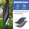 Rain Covers Waterproof Oxford Cloth Outdoor Sunshade Umbrella Cover Garden Weatherproof Patio Cantilever Parasol Rain Cover with Push Rod 230614