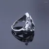 Cluster Rings 11 13mm 925 STERLING SILVER Men Semi Mount Bases Blanks Base Blank Pad Ring Setting Wedding Jewelry Findings Diy A4971